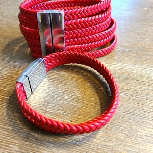 Handmade leather bracelet